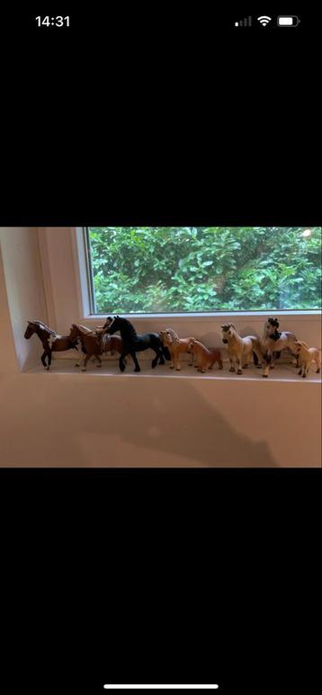 8 Schleich Miniatuurpaarden - Perfecte Staat! beschikbaar voor biedingen