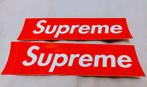 SUPREME STICKER 2 stuks stickers origineel rood wit merk, Verzamelen, Nieuw, Ophalen of Verzenden, Gebruiksvoorwerp