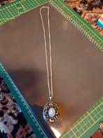 Zilveren ketting met hanger  maansteen, Ophalen of Verzenden