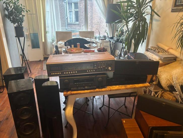 Partij Audio spotprijs 100€ alles, Audio, Tv en Foto, Versterkers en Receivers, Minder dan 60 watt, Overige merken, Ophalen