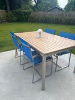 Tuintafel met 4 stoelen te koop royal botania, Tuin en Terras, Ophalen, Rechthoekig, Aluminium