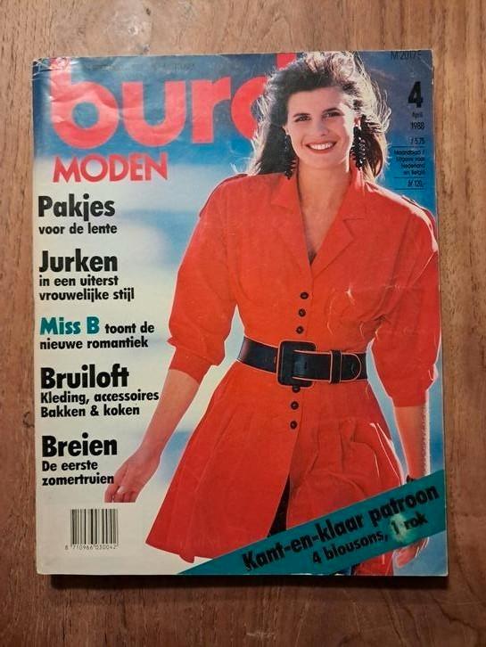 Burda april 1988, Hobby en Vrije tijd, Kledingpatronen, Zo goed als nieuw, Vrouw, Burda, Ophalen of Verzenden