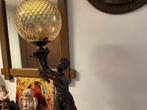 Bronzen beeld met lamp dit is een art deco lamp, Antiek en Kunst, Antiek | Lampen, Ophalen