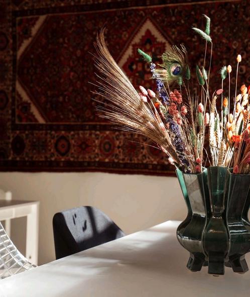 Pols Potten vaas Puji diep jade groen, Huis en Inrichting, Woonaccessoires | Droogbloemen, Zo goed als nieuw, Ophalen