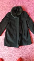 Zwarte Jas met Bontkraag - City Combi delmod, Maat 38/40 (M), City Combi, Zwart, Ophalen of Verzenden