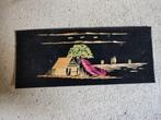 Mini prent landschap Indonesie 2, Minder dan 50 cm, Ophalen of Verzenden, Zo goed als nieuw, Schilderij