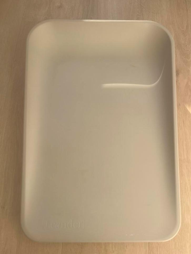 Leander Matty Waskussen Pearl Grey, Kinderen en Baby's, Badjes en Verzorging, Zo goed als nieuw, Aankleedkussen, Overige merken