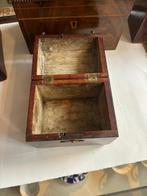 Antieke houten thee- en tabaksdozen – 18e & 19e eeuw., Antiek en Kunst, Ophalen of Verzenden