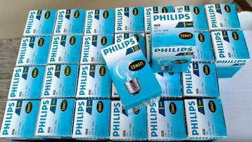 28x Philips lamp / Gloeilamp - 15 Watt - E27 Fitting - Nieuw beschikbaar voor biedingen