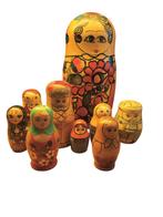 Verzameling matroesjka-poppen Russische poppen Matryoshka, Ophalen of Verzenden, Pop