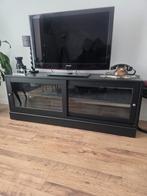 İKEA HAVSTA TV- MEUBEL ZWART, Ophalen, 150 tot 200 cm, Zo goed als nieuw, Minder dan 100 cm