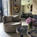 Ronde Loveseat/Fauteuil met kussens | Elke kleur & stof, Luxe, Nieuw, 75 tot 100 cm, Ophalen of Verzenden