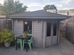 Houten Tuinhuis / Blokhut - 400x400cm, Tuin en Terras, Tuinhuizen, Ophalen, 250 tot 500 cm, Blokhut, 1 raam