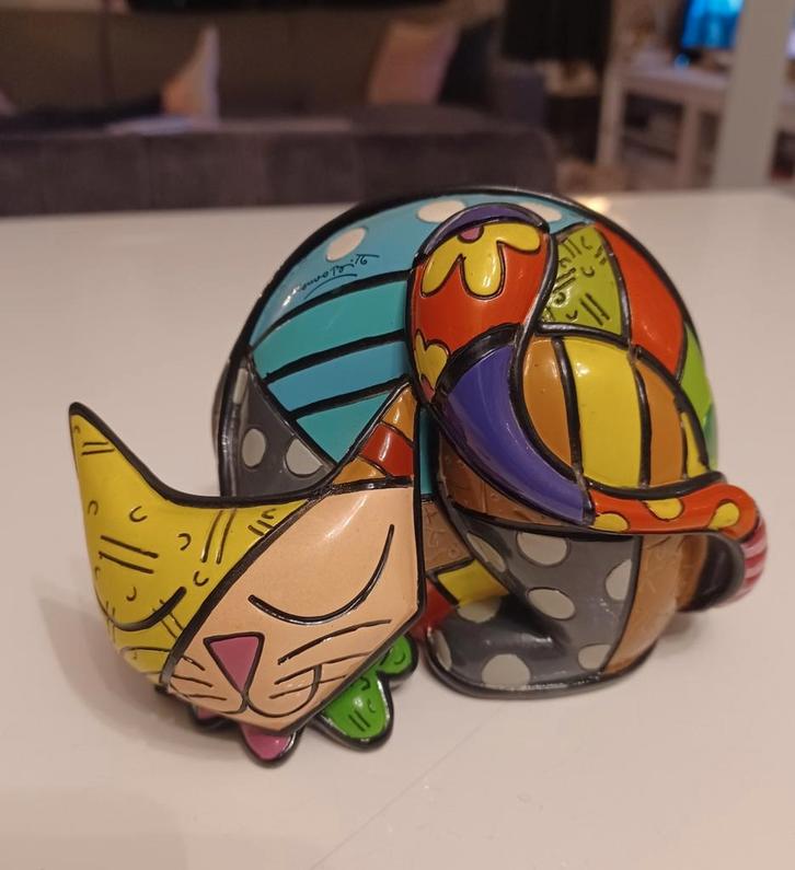 Romero Britto Kat Tim, Antiek en Kunst, Kunst | Overige Kunst, Ophalen of Verzenden