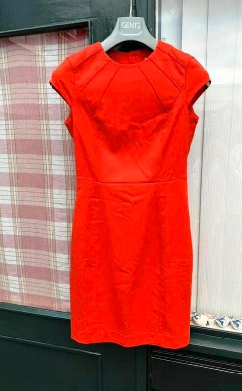 Oranje jurkje H & M S 36. Koraal rood / oranje  NIEUW!, Kleding | Dames, Jurken, Nieuw, Maat 36 (S), Oranje, Boven de knie, Ophalen of Verzenden