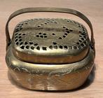 Vintage oude koperen Chinese handwarmer 11,5 cm breed, Antiek en Kunst, Ophalen of Verzenden