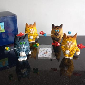 Felin Pour L'autre 4 kattenbeeldjes Daniel Mennebeuf beschikbaar voor biedingen