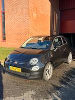 Fiat 500 Twinair Turbo 80pk 2017 Zwart, Voorwielaandrijving, Stof, Origineel Nederlands, Handgeschakeld