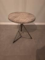 Mooie bijzettafel - in hoogte verstelbaar, Huis en Inrichting, Tafels | Bijzettafels, Minder dan 55 cm, Rond, Zo goed als nieuw