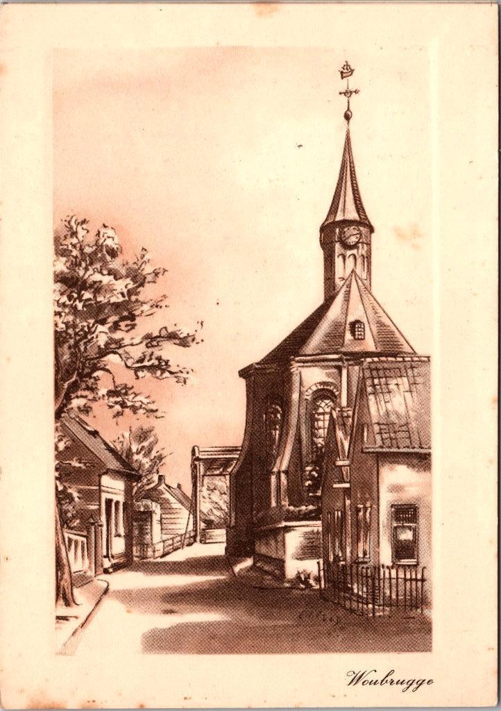 Woubrugge, Verzenden, 1920 tot 1940, Ongelopen, Zuid-Holland