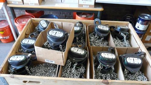 Kettingtakel 1 ton, Doe-het-zelf en Verbouw, Lieren en Takels, Gebruikt, Handmatig, Ophalen