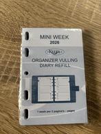 Agendavulling 2026 (Mini) (1 week per 2 pagina's), Diversen, Ophalen of Verzenden, Nieuw