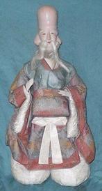 Grote japanse pop gofun hoofd van ongeveer 1900.Fukurokuju, Ophalen of Verzenden