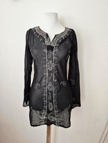 Vintage sequin sheer kaftan/tuniek XS beschikbaar voor biedingen