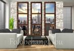 New York fotobehang ramen bruin, New York 3d vlies behang, Verzenden, Minder dan 10 m², Bruin, 3d, Grieks, romantisch,