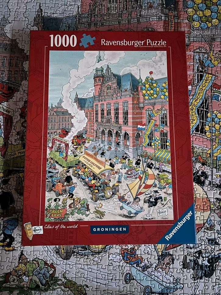 Ravensburger Legpuzzel Groningen 1000 stukjes, Hobby en Vrije tijd, Denksport en Puzzels, Zo goed als nieuw, Legpuzzel, 500 t/m 1500 stukjes