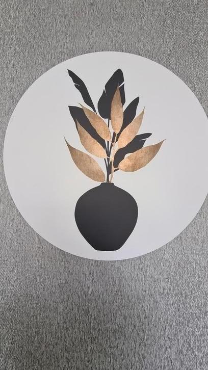 Wanddecoratie zwart /goud, Huis en Inrichting, Woonaccessoires | Overige, Ophalen of Verzenden