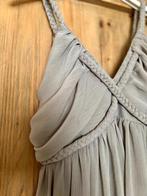 Prachtige details Taupe Maxi-Jurk volledig gevoerd M/38!zgan, Maat 38/40 (M), Bruin, Ophalen of Verzenden, Onder de knie