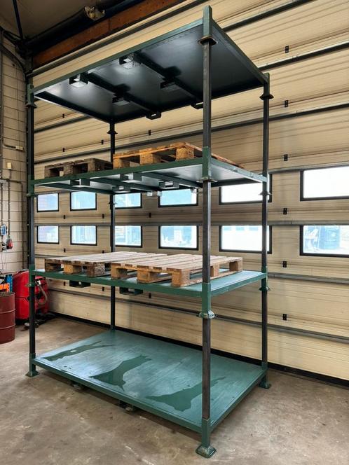 Stapelbok opslagbok met stalen bodem 2300x1300x250mm, Zakelijke goederen, Kantoor en Winkelinrichting | Magazijn, Stelling en Opslag