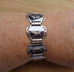 zilveren SIAM niello armband met dansers [110], Verzenden, Zo goed als nieuw, Zilver, Zilver