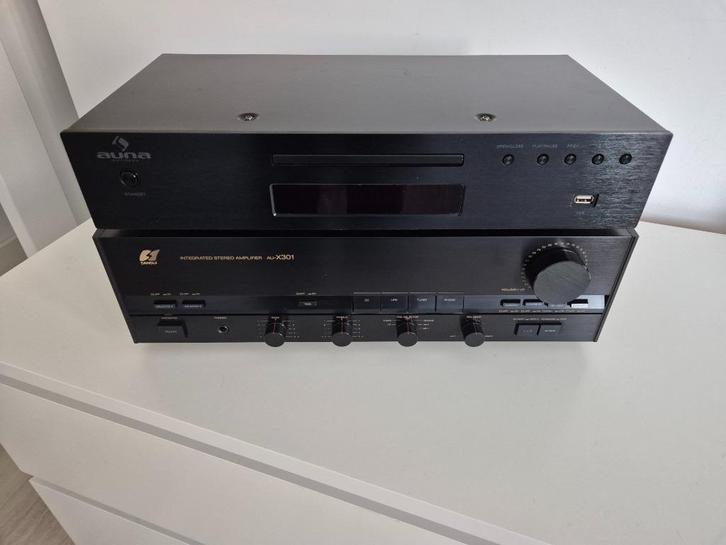 Sansui AU-X301 versterker+Auna cd speler, Audio, Tv en Foto, Stereo-sets, Gebruikt, Cd-speler, Overige merken, Ophalen