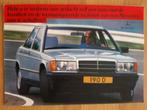 Folder Mercedes 190 Diesel, Ophalen of Verzenden, Gelezen, Mercedes