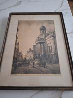 Tekening - oude stadhuis, kipstraat rotterdam, Ophalen of Verzenden