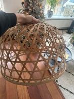Prachtige bamboe lampenkap, Huis en Inrichting, Lampen | Lampenkappen, Ophalen, Zo goed als nieuw, Rond, 50 cm of meer