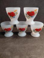 ARCOPAL vintage servies eierdopjes veldbloemen Pasen, Overige typen, Ophalen of Verzenden, Overige stijlen, Glas