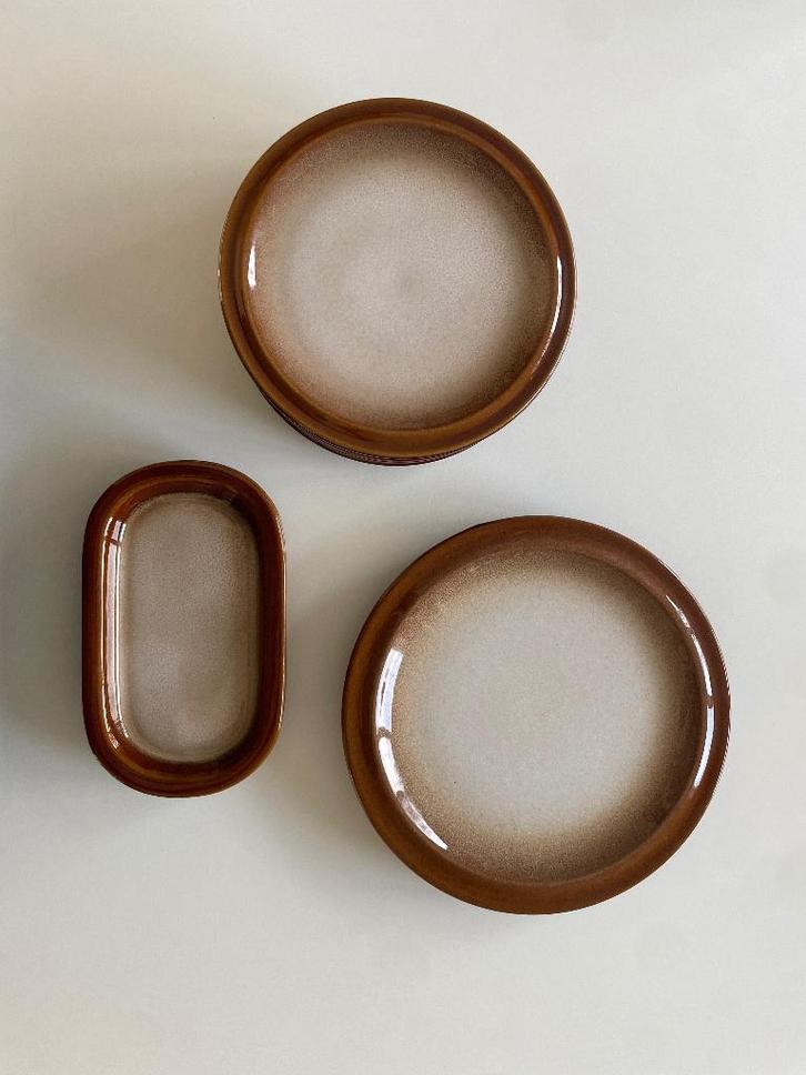 Vintage servies - West Germany Original Gerzit, Huis en Inrichting, Keuken | Servies, Gebruikt, Bord(en), Overige stijlen, Aardewerk