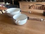 Le Creuset 2 steelpannen, Ophalen, Gebruikt, Gietijzer, Koekenpan of Braadpan