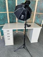 GVM LED videolamp softbox, Nieuw, Complete fotostudio, Ophalen