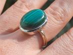 Vanoli 925 zilveren ring met malachiet maat 17,25, Sieraden, Tassen en Uiterlijk, Ringen, Daiva1973@hotmail.com, Vanoli, Amsterdam