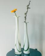 Pair of Vintage Handblown Glass Vases, Ophalen of Verzenden, Zo goed als nieuw, Overige typen