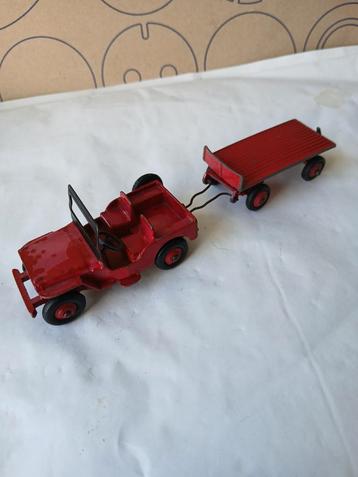 Jeep met aanhanger. Dinky toys  beschikbaar voor biedingen