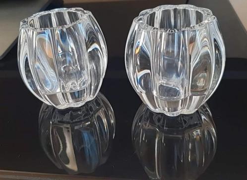 Val Saint Lambert Super helder kristallen zware kandelaren., Antiek en Kunst, Antiek | Glas en Kristal, Verzenden