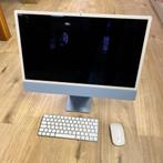 Apple iMac 24 Inch Blauw | M1 | 8GB | 512GB | ZGAN!, Computers en Software, Apple Desktops, Apple, Zo goed als nieuw, Support@apple.com