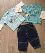 Leuk setje: jeans spijker broek en 2 truitjes , maat 68, Kinderen en Baby's, Babykleding | Maat 68, Ophalen of Verzenden, Gebruikt