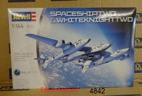 Modelbouw Revell 1:144 Space Ship two&Whiteknight two 4842, Hobby en Vrije tijd, Modelbouw | Vliegtuigen en Helikopters, Nieuw