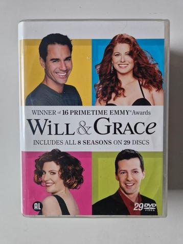 Will & Grace,  8 seizoenen op 29 discs in 1 box beschikbaar voor biedingen